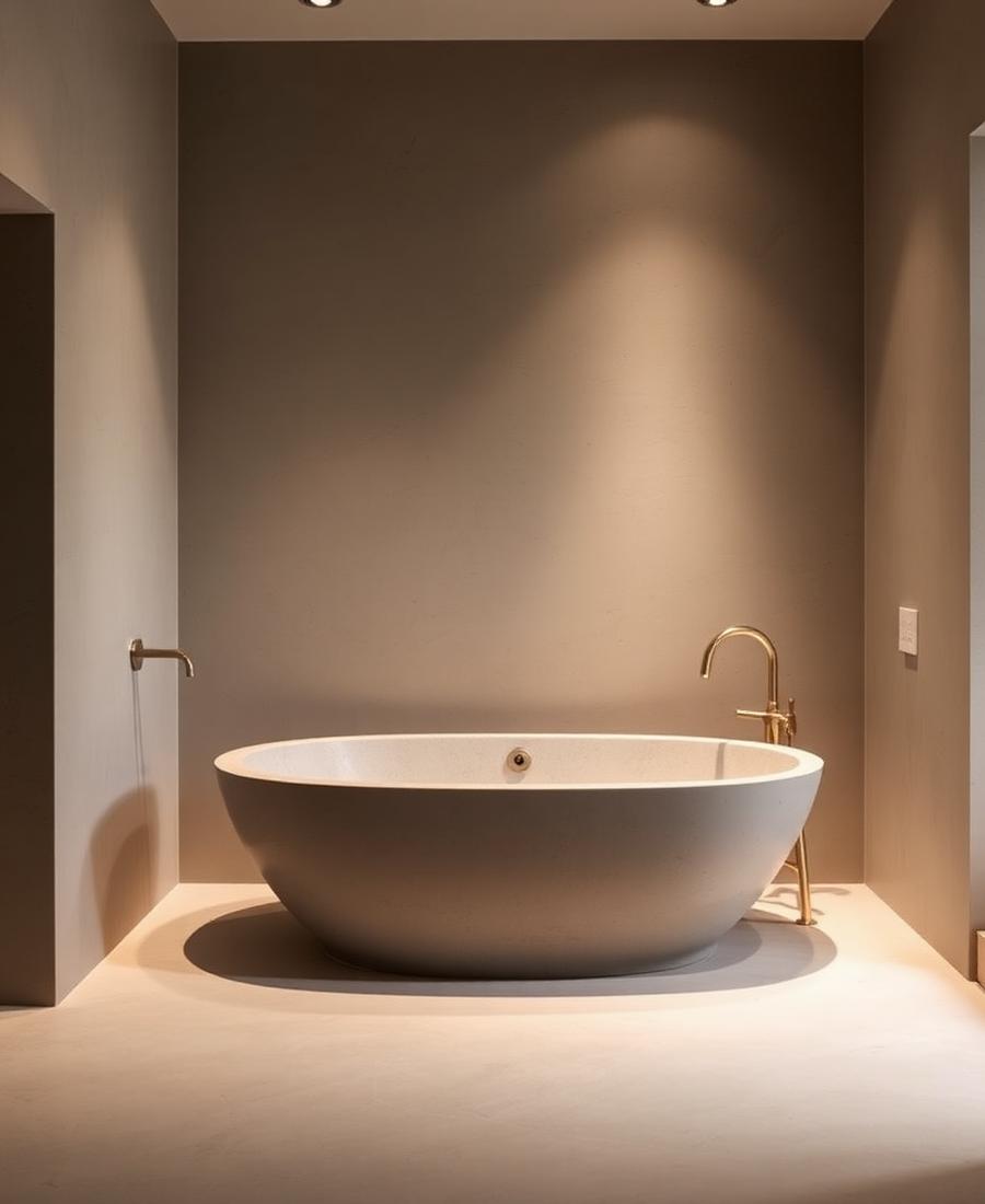 Tadelakt Bath — Luxury Bathroom, Route d'Ourika